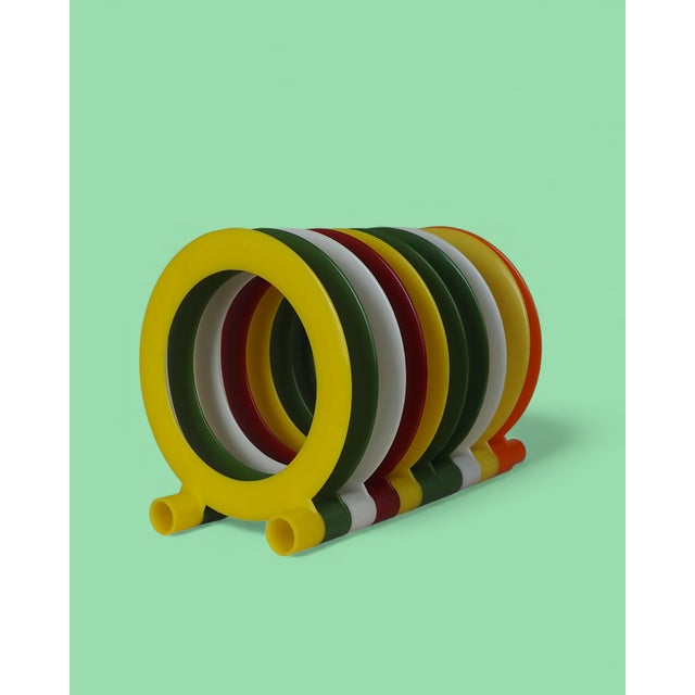 Vintage Modular Vinyl Record Holder from ZZG Veritas Warszawa, 1970s, Set of 10 For Sale - Image 3 of 10