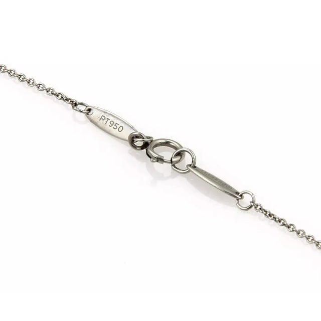 Late 20th Century Tiffany & Co. Peretti Diamond by the Yard Platinum Chain Bracelet 8.5" For Sale - Image 5 of 5