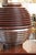 Brown Pair of Ribbed Mahogany Table Lamps For Sale - Image 8 of 8