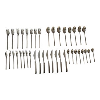 Vintage Rosenthal Tapio Wirkkala Stainless Steel Flatware - 40pcs For Sale