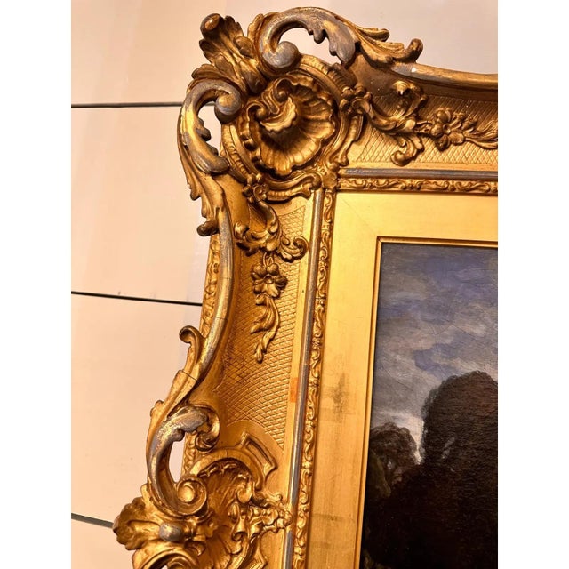 19th Century English Oil on Canvas For Sale - Image 10 of 12