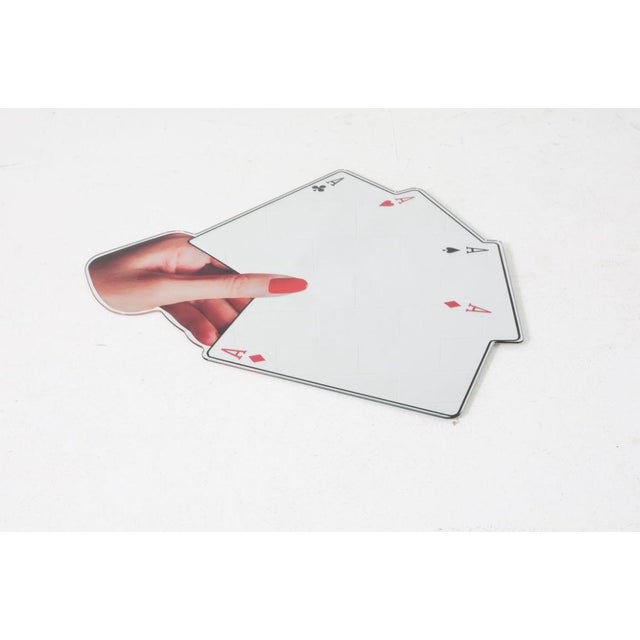 Red Giampiero Romano for Seletti Aces Poker Mirror For Sale - Image 8 of 8