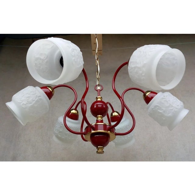 Vintage Chandelier from Drukov Brno, 1970s For Sale - Image 11 of 14