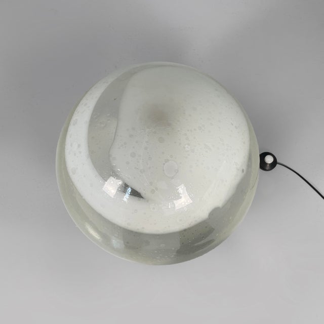 Italian Modern Murano Opaline Glass Table Lamp, 1970s For Sale - Image 4 of 17