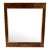 Vintage LaBarge Italian Brass and Suede Wall Mirror For Sale