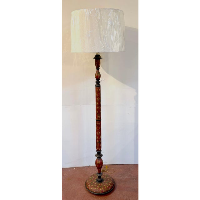 Frederick Cooper Kashmiri Polychrome Lacquer Floor Lamp, Circa 1970s Frederick Cooper Kashmiri polychrome lacquer floor...