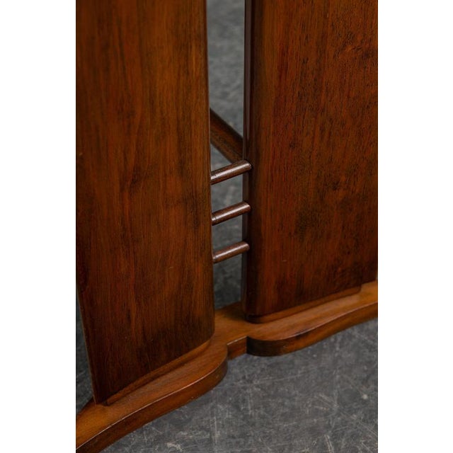 Wood Belgian Art Deco Side Table, 1940s For Sale - Image 7 of 12