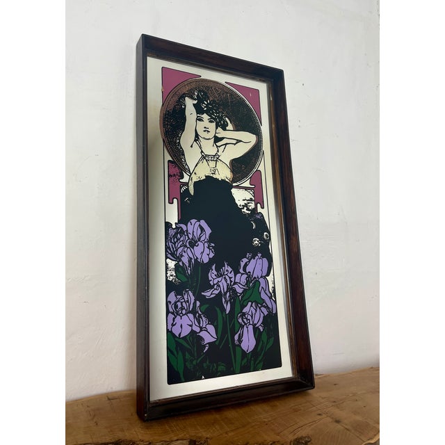 Vintage Art Nouveau Mirror, 1970s For Sale - Image 13 of 18