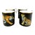 1980s Halcyon Days Magnificent Wildlife Two Tiger and Two Twin Leopard Mugs - Set of Four For Sale