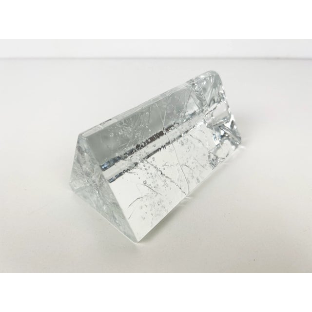 Transparent Timo Sarpaneva Triangular 'Archipelago' Candleholder for Iittala For Sale - Image 8 of 11