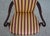 Brown Pair Baker Mahogany Upholstered Armchairs For Sale - Image 8 of 12