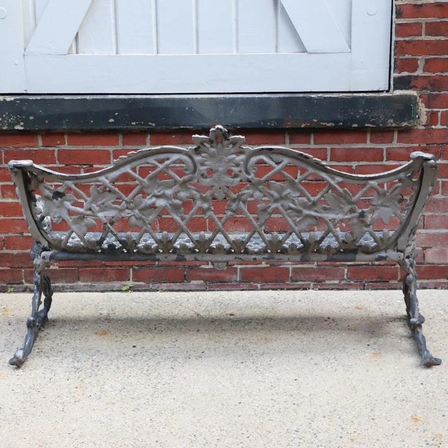 Metal A Pair of Aluminum Sleigh Form Garden Benches Circa 1950. For Sale - Image 7 of 12