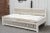 White Carved Floral Jali Daybed Sofa For Sale - Image 4 of 13