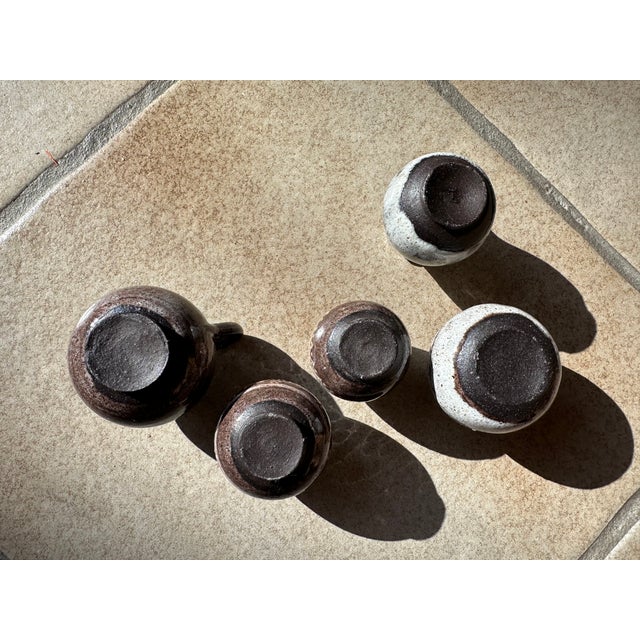 Ceramic Miniature Vases attributed to Serocka, Germany, 1960s, Set of 5 For Sale - Image 11 of 13