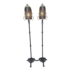 Pair of Venetian 19th Century Wrought Iron