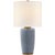 Barbara Barry for Visual Comfort Signature Chado Large Table Lamp in Polar Blue Crackle with Linen Shade For Sale