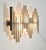 Metal Mid-Century Modern Glass and Wood Wall Lamp by Biancardi and Jordan Arte for Poliarte Italia, 1970s For Sale - Image 7 of 18