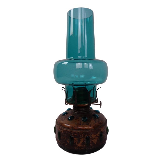 Dutch Copper and Glass Oil Lamp by Nanny Still for Raak, 1960s For Sale