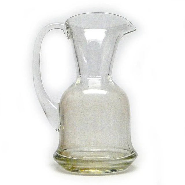 Glass Art Deco Jug from Hortensja Glasswork, Poland, 1930s For Sale - Image 7 of 8