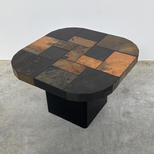 Vintage Mosaic Slate Coffee Table For Sale - Image 9 of 9