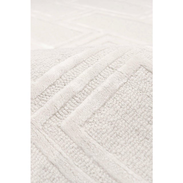 Transitional Pasargad Home Edgy Ivory Area Rug, 12' 0'' X 15' 0'' For Sale - Image 3 of 5