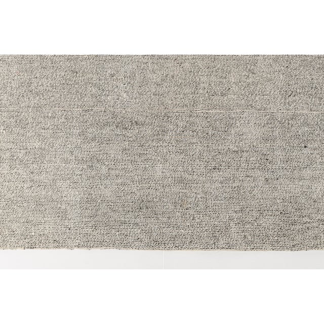 1960s Oushak Vintage Grey Kilim Runner For Sale - Image 5 of 11
