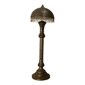 Antique Moroccan Brass Floor Lamp
