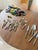 1980s Antique Graphic Silver Cutlery for Six People, 1980s, Set of 24 For Sale - Image 5 of 11