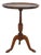 Danish Round Tripod Side Table in Stained Oak by Anton Kildeberg, 1960s For Sale