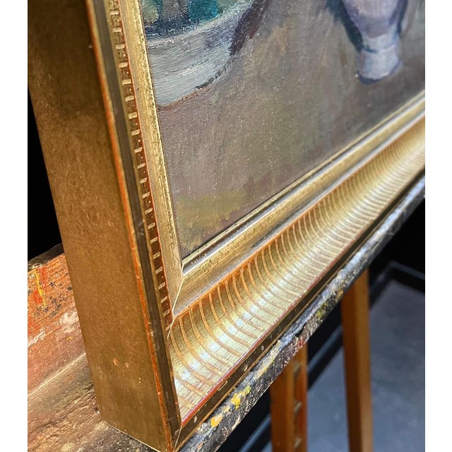 Fernand Blondin, Flowers in a Pitcher, Oil on Canvas For Sale - Image 11 of 13