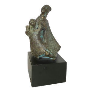 C Jere' Bronze 1969 Playing Mother and Child