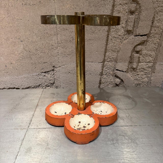 1960s Bauhaus Umbrella Stand Style of Hermès Paris Mid-Century Modern Europe For Sale - Image 10 of 17