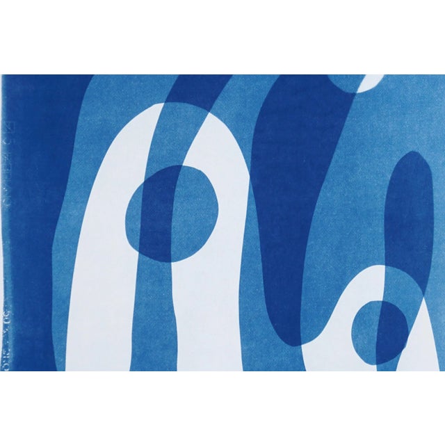 2020s 2024, Modern Landscape Style, Handmade Unique Monotype Cyanotype on Watercolor Paper by Kind of Cyan For Sale - Image 5 of 8