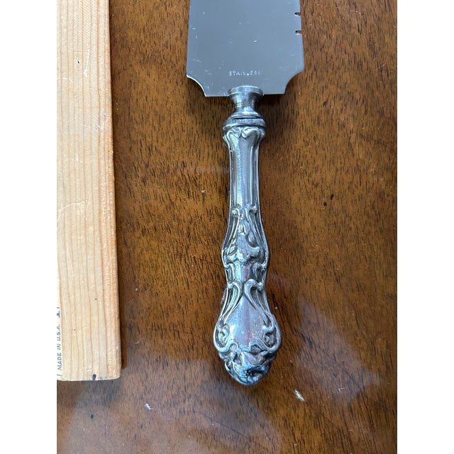 English Vintage Sterling Silver Pie/Cake Server For Sale - Image 3 of 5