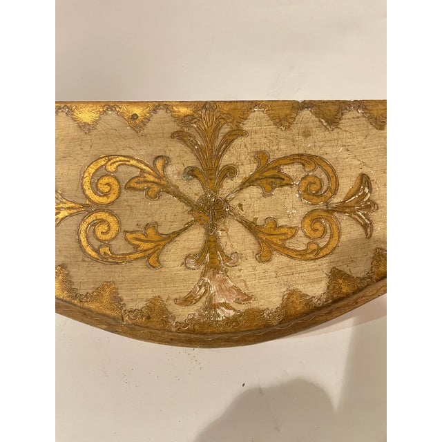 Traditional 1970s Florentine Decorative Wall Shelf For Sale - Image 3 of 10