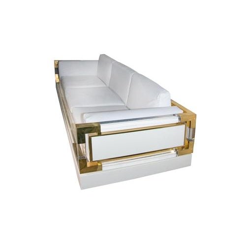 Vintage White Sofa by Charles Hollis Jones, 1970s For Sale - Image 6 of 7