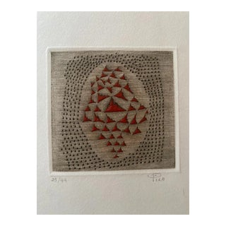 Arthur Luiz Piza - Petit Rouge - Etching - Late 20th-Century For Sale