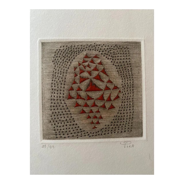 Arthur Luiz Piza - Petit Rouge - Etching - Late 20th-Century For Sale