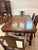 Jacobean 1920s Walnut Dining Set Table and 6 Chairs For Sale - Image 9 of 12