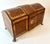 Animal Skin Mid 20th Century Hand Crafted Leather and Gold Tooled Hinged Box with Brass Lion Paw Feet For Sale - Image 7 of 7
