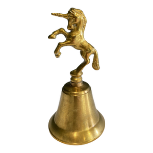 Vintage Brass Unicorn Bell