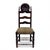 Baroque 19th-C. French Carved Oak Ladder Back Chairs Leopard Upholstery Pair For Sale - Image 3 of 5