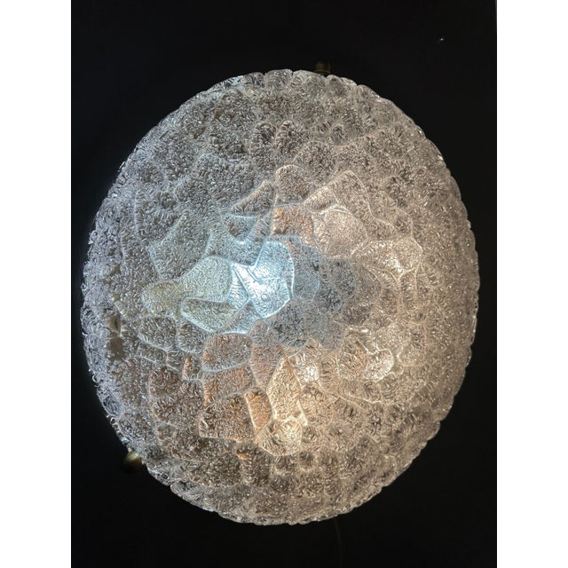 Glass Hillebrand Bubble Glass Light Fixture For Sale - Image 7 of 12