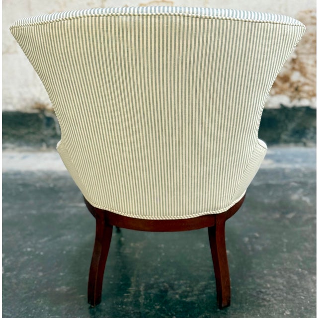 Wood Swedish Rococo Revival Victorian Slipper “Emma” Chair C. 1880 - Fully Restored For Sale - Image 7 of 9