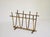 Mid-Century Modern Bamboo-Effect Brass Magazine Rack, Italy, 1970s For Sale - Image 10 of 14