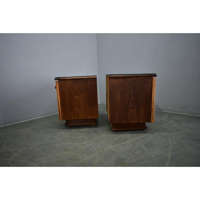 Art Deco Bedside Tables, Czechoslovakia, 1932, Set of 2 For Sale - Image 12 of 18