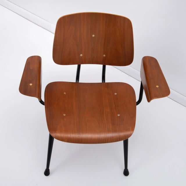 Wood Walnut Brunswick Walnut Plywood Armchairs After Eames Dcw Jean Prouve - a Set of Four For Sale - Image 7 of 12