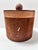 1980s Cowhide and Tooled Leather Ice Bucket, Western Ranch Barware For Sale - Image 4 of 12