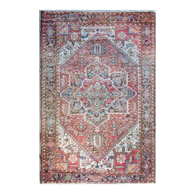 Mid 20th Century Persian Heriz Rug For Sale
