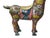 Vintage Oriental Chinese Reddish Maroon Cloisonne Metal Horse Figure A For Sale - Image 13 of 16